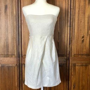 Alythea linen strapless dress Sz Medium